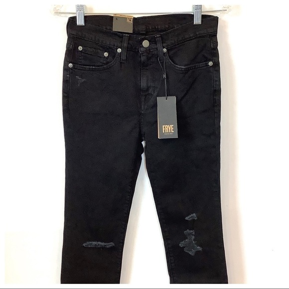 NWT Frye Melissa Skinny Midnight Destroy Jeans 25 - Picture 6 of 15
